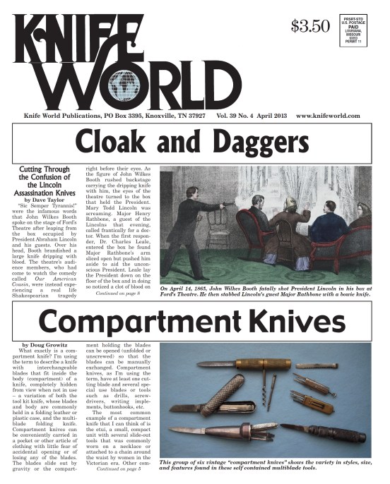 Cloak and Daggers Knife World April 2013