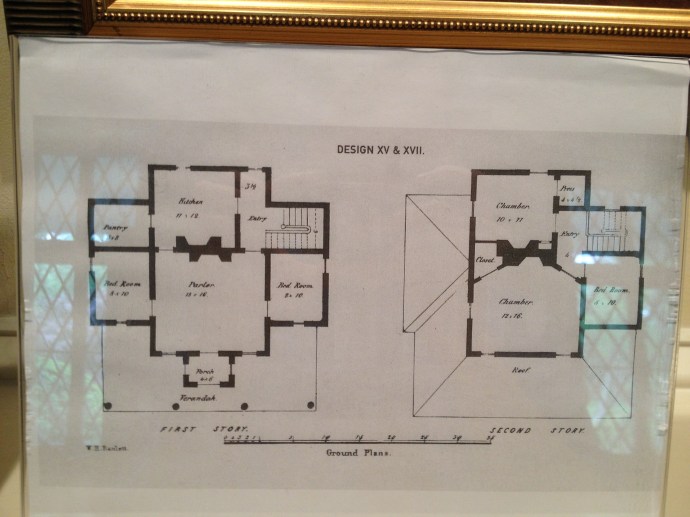 The original, interior layout of Tudor Hall.