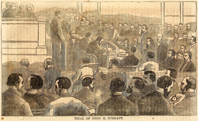 John Surratt Trial Drawing