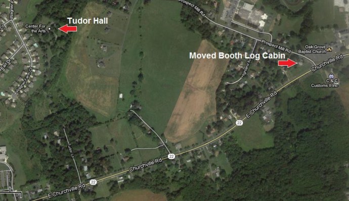 Tudor Hall - Cabin map