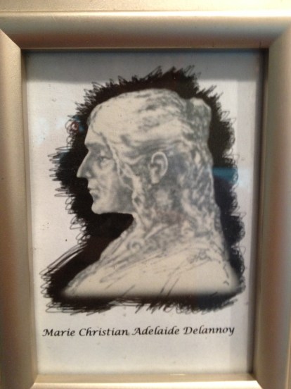 The only known drawing of Adelaide Delannoy.