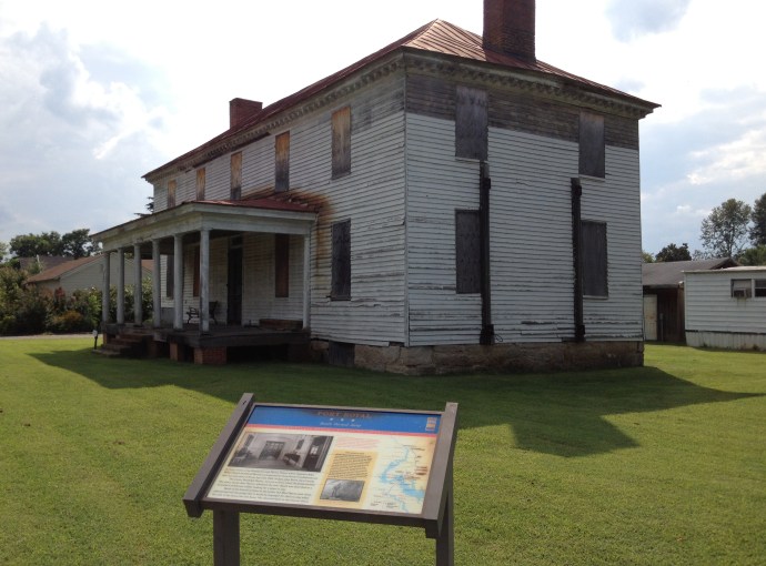 The home of Sarah Jane Peyton in Port Royal, VA