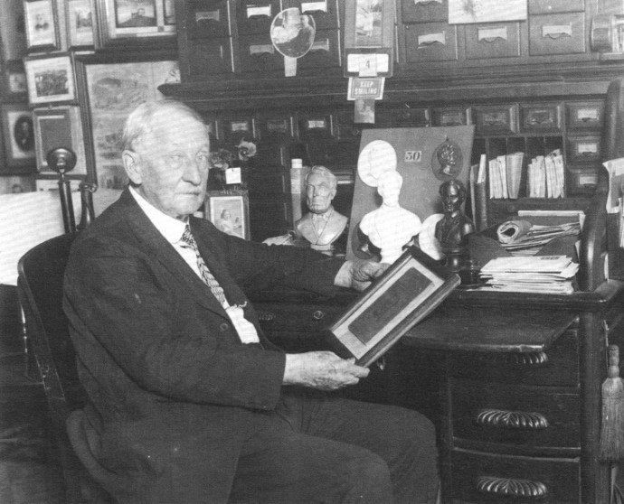 Oldroyd in his museum