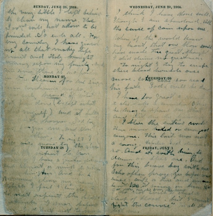 Booth's Handwriting Page 4