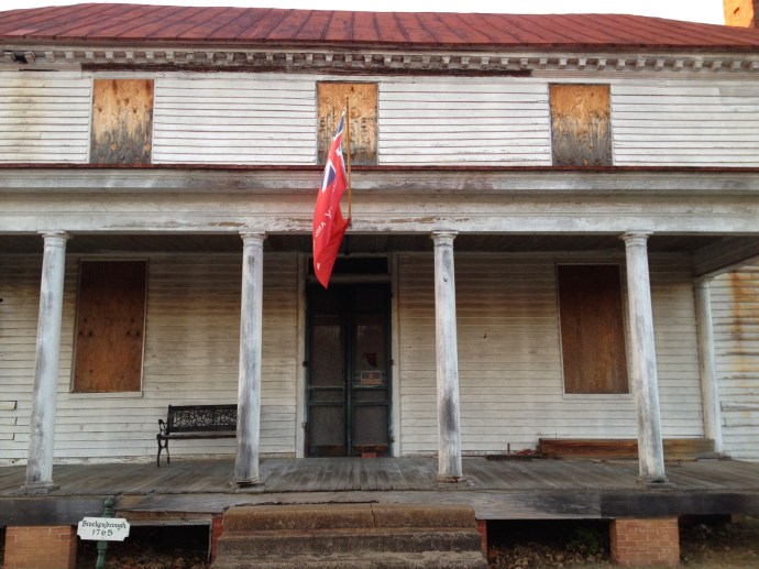 Front porch of the Peyton house