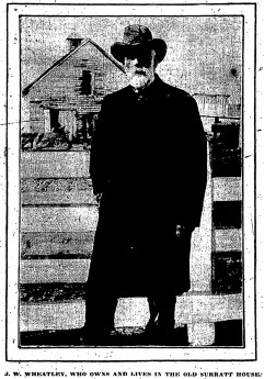 J W Wheatley owner of Surratt House