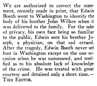 Gilder's note for Edwina concerning Joe identifying Wilkes