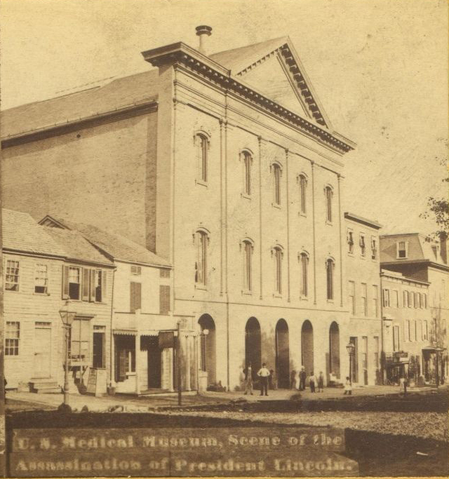 Ford's Theatre Army Medical Museum Label