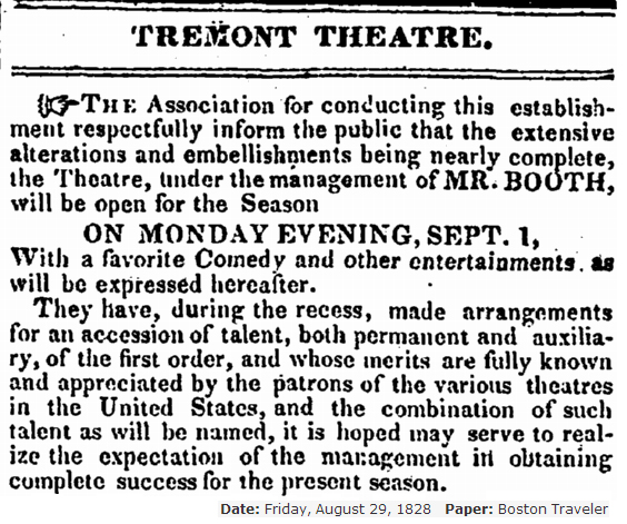 JBB Manager in Boston 1828