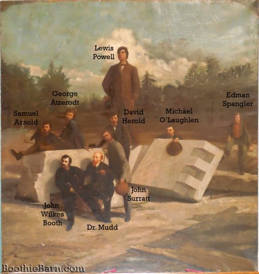 The Conspirators in the Lew Wallace Study Labeled