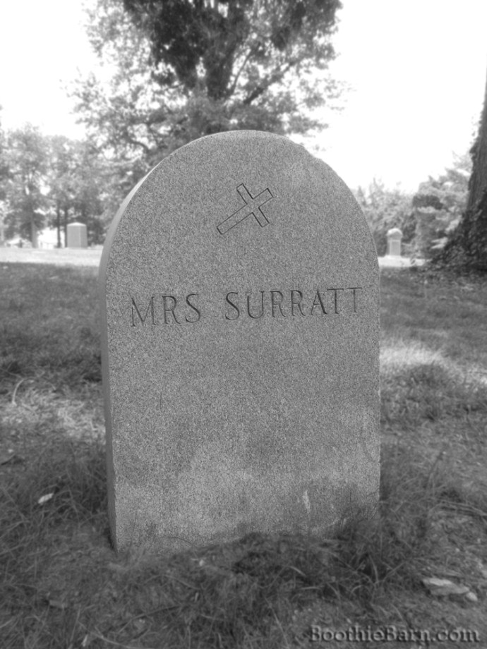Mary B&W Grave