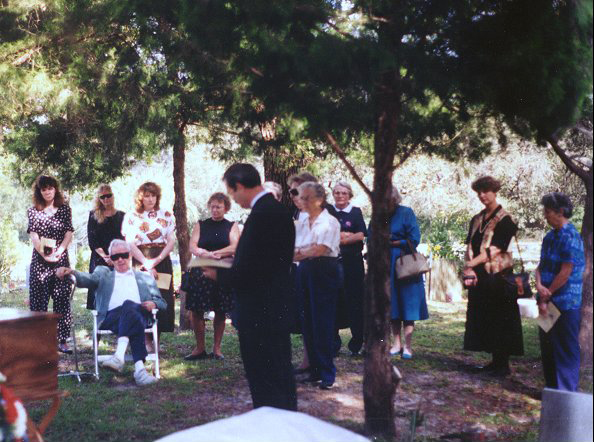 Reverend Parmenter Preaching Lew's Funeral 1994 Ownsbey