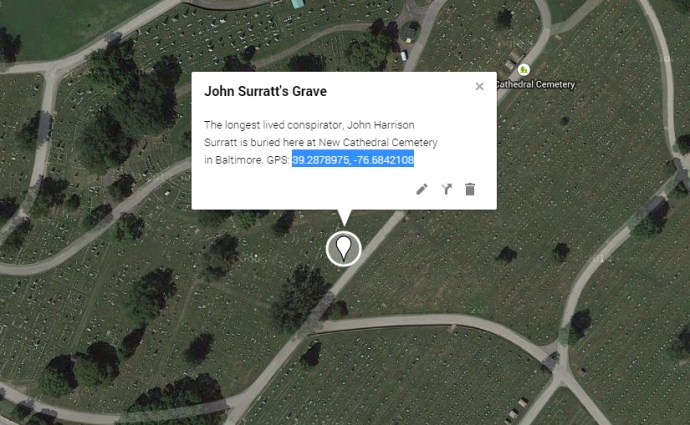 Grave coordinates example