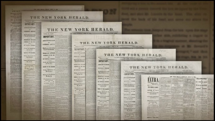 Seven Issues of New York Herald Newseum