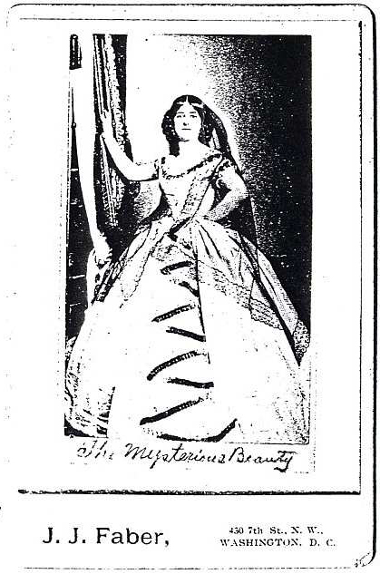 The Mysterious Beauty Cabinet card