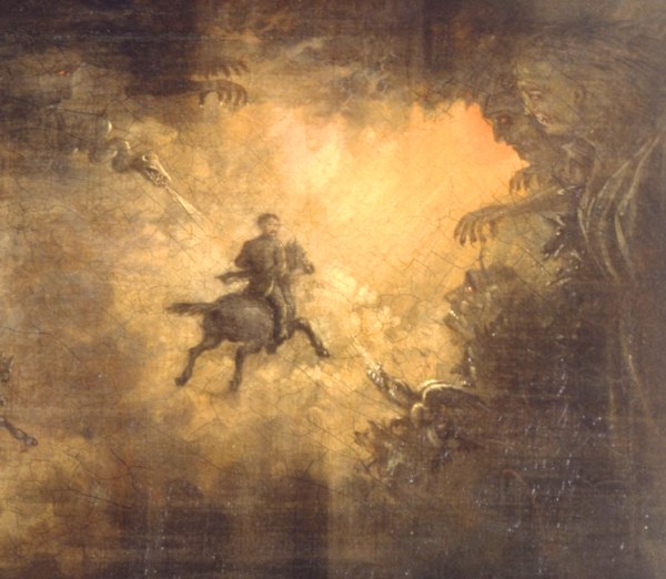 Assassination of Lincoln by Howard Hill Booth closeup