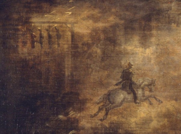 Assassination of Lincoln by Howard Hill Herold closeup